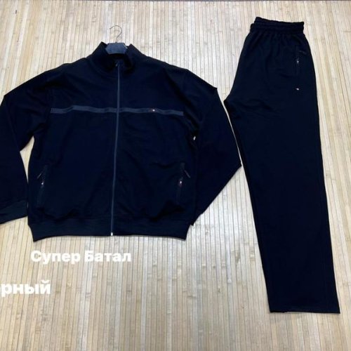 Костюм спорт Navas (7XL-10XL) NW1623 black (деми) Navas NW1623 black