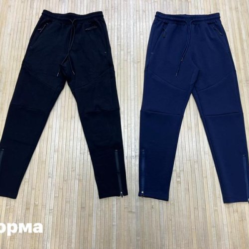 Штаны спорт Navas (M-4XL) NW1708 navy (деми) Navas NW1708 navy