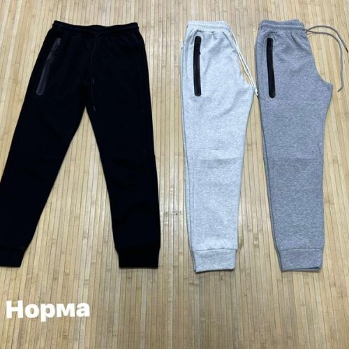 Штаны спорт Navas (M-4XL) NW1709 black (деми) Navas NW1709 black