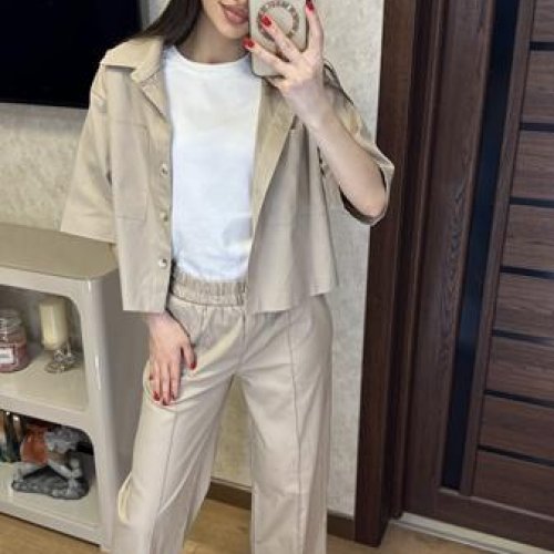 Костюм Valentina (42-48) 076 beige (деми) Valentina 076 beige