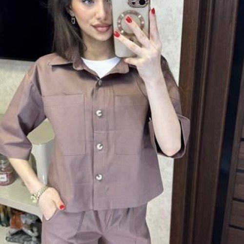 Костюм Valentina (42-48) 076 brown (деми) Valentina 076 brown