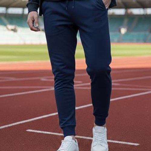 Штаны спорт Vip Stendo (L-2XL) VS5835 navy (деми) Vip Stendo VS5835 navy