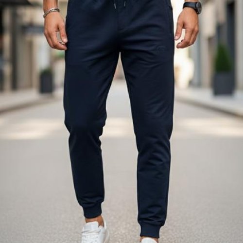 Штаны спорт Vip Stendo (M-3XL) VS5845 navy (деми) Vip Stendo VS5845 navy