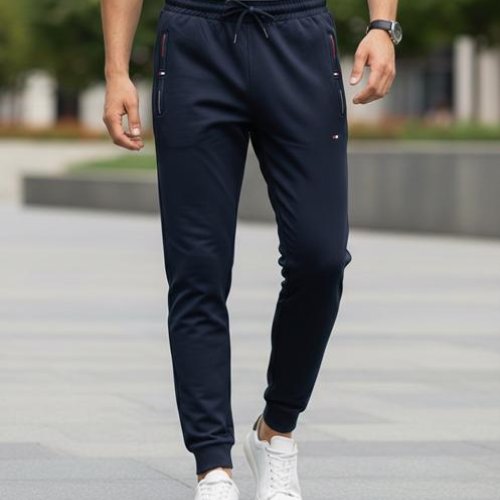 Штаны спорт Vip Stendo (M-3XL) VS5848 navy (деми) Vip Stendo VS5848 navy