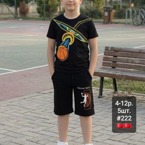 Костюм AMZ (4-12) 222 black (лето) AMZ 222 black
