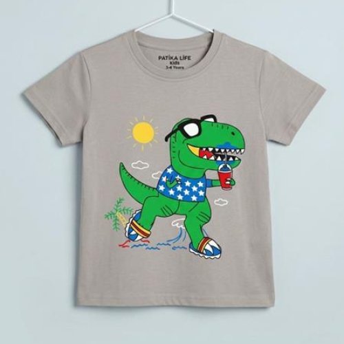 Футболка Dino (1-4) DN1038 grey (лето) Dino DN1038 grey