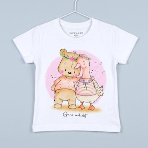 Футболка Dino (1-4) DN1064 white (лето) Dino DN1064 white