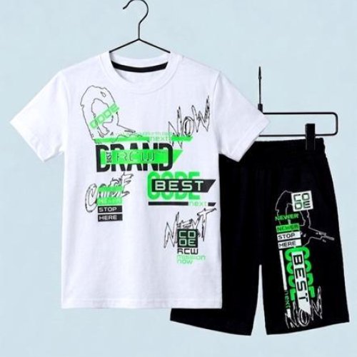 Костюм Dino (5-8) DN1121 white (лето) Dino DN1121 white