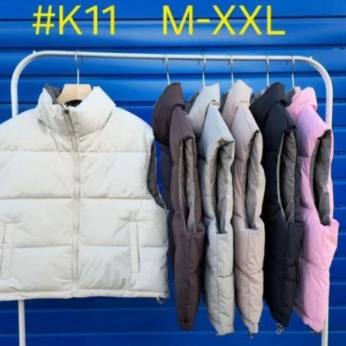 Жилетка Oukali (M-2XL) K11 white (деми) Oukali K11 white