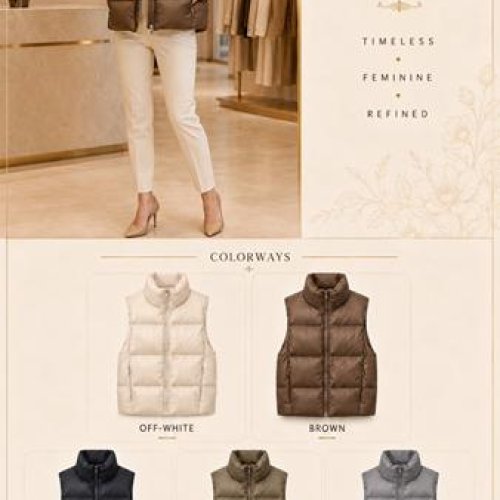 Жилетка Oukali (M-2XL) K12 milk (деми) Oukali K12 milk