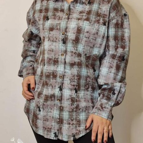 Рубашка Kosta (44-48) 2602 brown (деми) Kosta 2602 brown