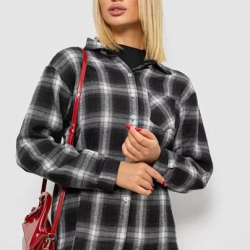 Рубашка Seven Group (M-2XL) 107-7 black (деми) Seven Group 107-7 black