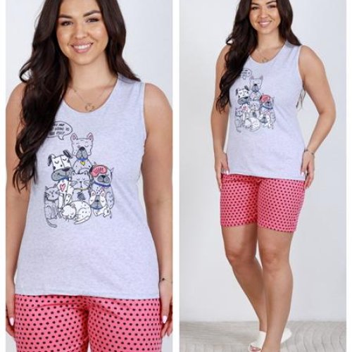 Платье Vehuiah (S-XL) 1071002 pink (лето) Vehuiah 1071002 pink