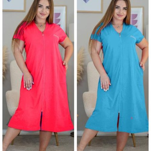 Халат Vehuiah (L-4XL) 274525 l.blue (лето) Vehuiah 274525 l.blue