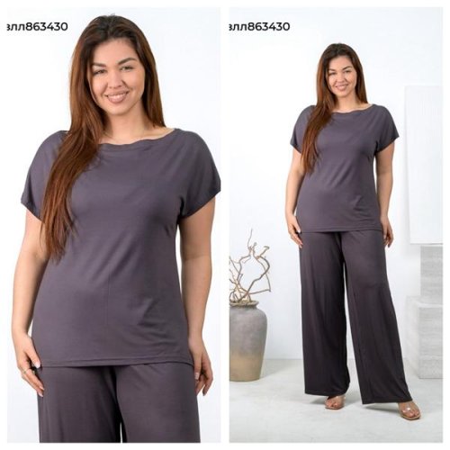 Костюм Vehuiah (M-2XL) 863430 d.grey (лето) Vehuiah 863430 d.grey