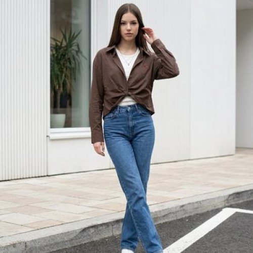 Рубашка Kosta (42-46) 1103 brown (деми) Kosta 1103 brown