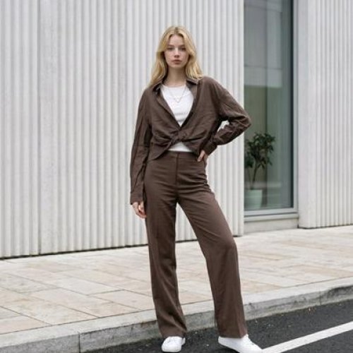 Рубашка Kosta (42-46) 1108 brown (деми) Kosta 1108 brown
