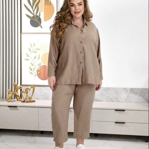 Костюм Global (50-60) 345-4 d.beige (деми) Global 345-4 d.beige