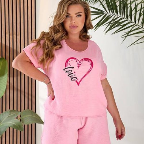 Костюм Global (48-58) 902-2 pink (лето) Global 902-2 pink