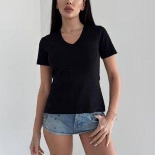 Футболка Global (46-54) GL186 black (лето) Global GL186 black