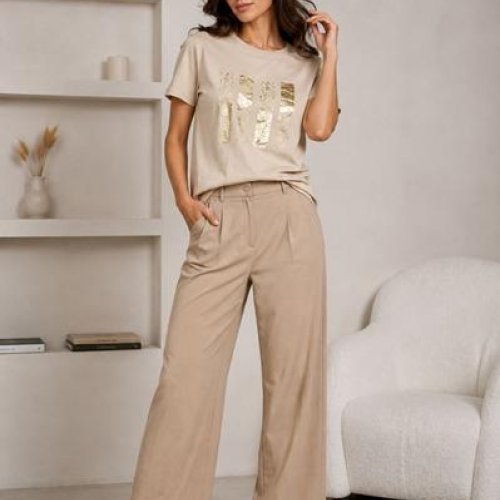Футболка Global (M-2XL) GL236 beige (лето) Global GL236 beige