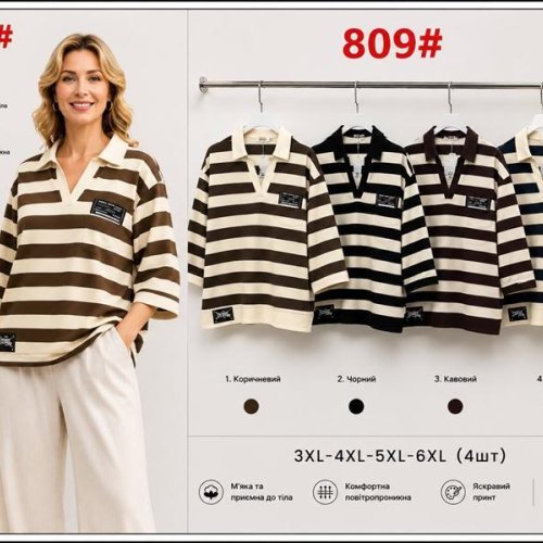 Свитер Immei (XL-4XL) 809-2 black (деми) Immei 809-2 black