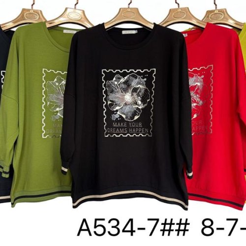 Свитер Immei (6XL-8XL) A534-7 black (деми) Immei A534-7 black