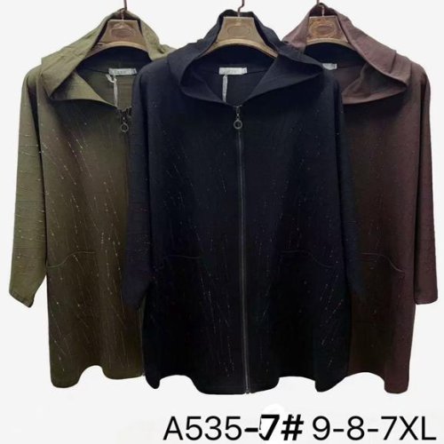 Кофта Immei (7XL-9XL) A535-7 black (деми) Immei A535-7 black
