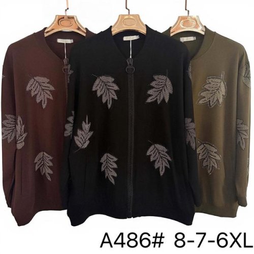 Кофта Immei (6XL-8XL) A486 black (деми) Immei A486 black