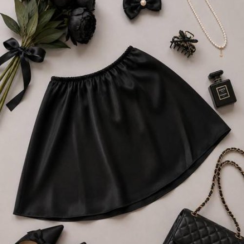 Юбка Akulova (42-48) 2916 black (лето) Akulova 2916 black