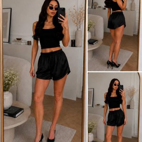 Шорты Akulova (42-50) 2921 black (лето) Akulova 2921 black