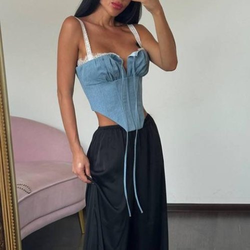 Корсет Akulova (42-48) 419 blue (лето) Akulova 419 blue