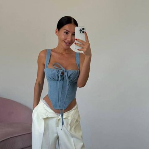 Корсет Akulova (42-48) 419 l.blue (лето) Akulova 419 l.blue
