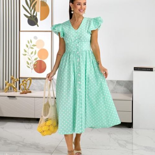 Платье Akulova (42-50) 2056 l.green (лето) Akulova 2056 l.green