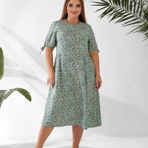 Платье Akulova (50-58) 2041 green (лето) Akulova 2041 green