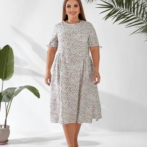 Платье Akulova (50-58) 2041 l.grey (лето) Akulova 2041 l.grey