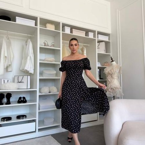 Платье Akulova (S-XL) 932 black (лето) Akulova 932 black
