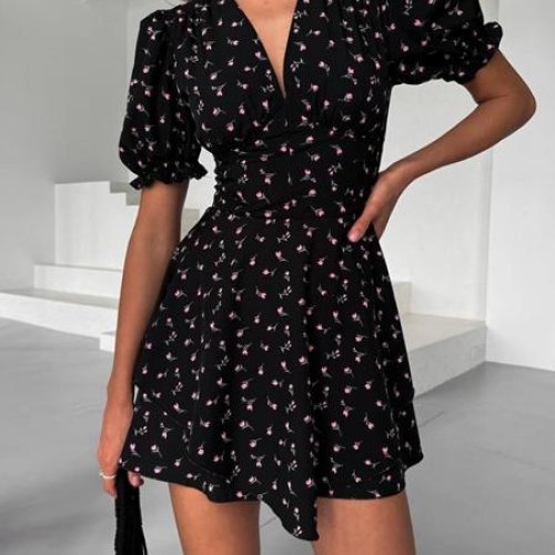 Платье Akulova (S-XL) 5637 black (лето) Akulova 5637 black