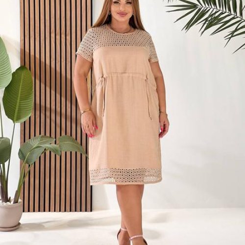 Платье Akulova (48-58) 2044 beige (лето) Akulova 2044 beige