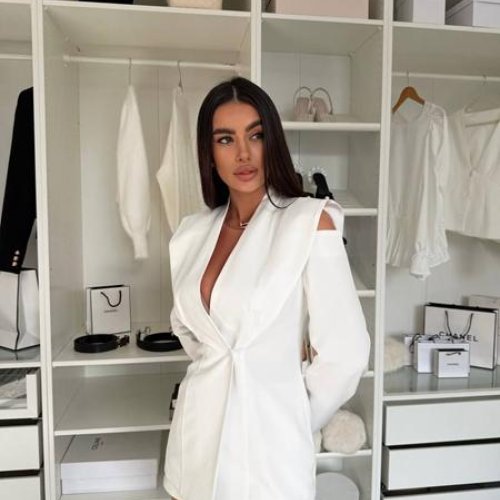 Пиджак Akulova (S-XL) 5715 white (лето) Akulova 5715 white