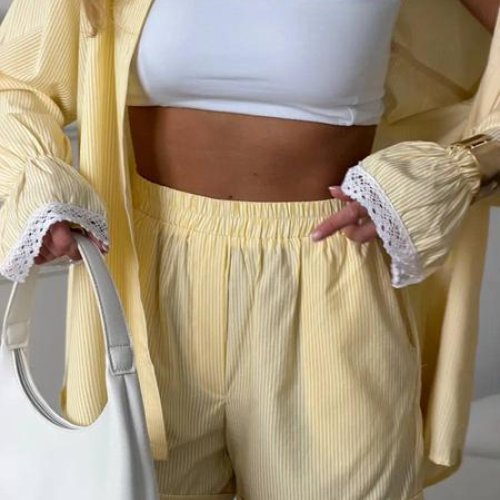 Костюм Akulova (42-48) 2918 yellow (лето) Akulova 2918 yellow