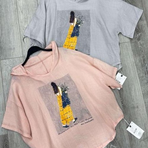 Футболка DIVO (one size) 1302 beige (лето) DIVO 1302 beige