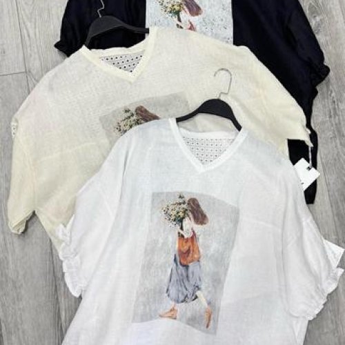 Футболка DIVO (one size) 1651 beige (лето) DIVO 1651 beige