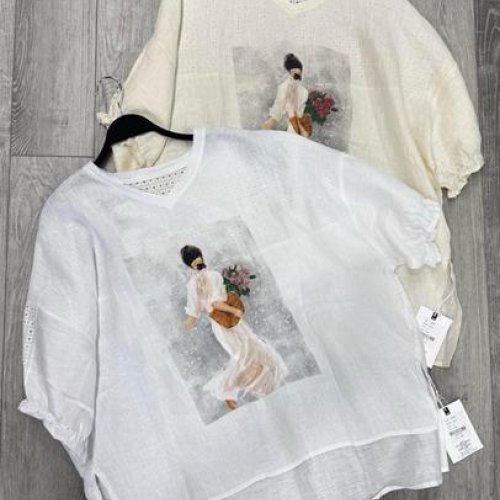 Блузка DIVO (one size) 2606 white (лето) DIVO 2606 white