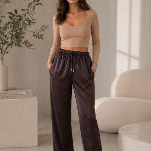 Штаны Deliv (M-XL) 1012 brown (лето) Deliv 1012 brown