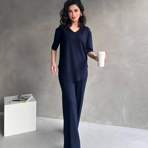 Костюм Prenses (S-2XL) PR108 navy (лето) Prenses PR108 navy