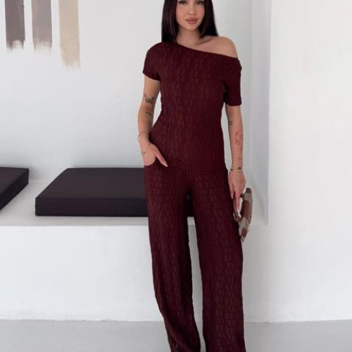 Костюм Prenses (S-2XL) PR72 brown (лето) Prenses PR72 brown