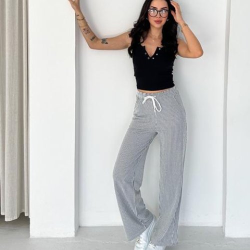 Штаны Prenses (S-2XL) PR79 d.grey (лето) Prenses PR79 d.grey