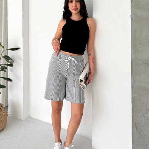 Шорты Prenses (S-2XL) PR89 d.grey (лето) Prenses PR89 d.grey