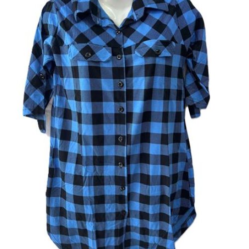 Халат Anion (6XL-9XL) 10897 blue (лето) Anion 10897 blue